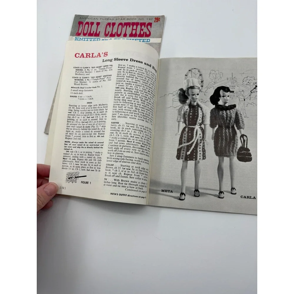 Vintage 1964 Barbie Ken Doll Clothes Pattern Book No 151 Star Book 192 Craft Lot